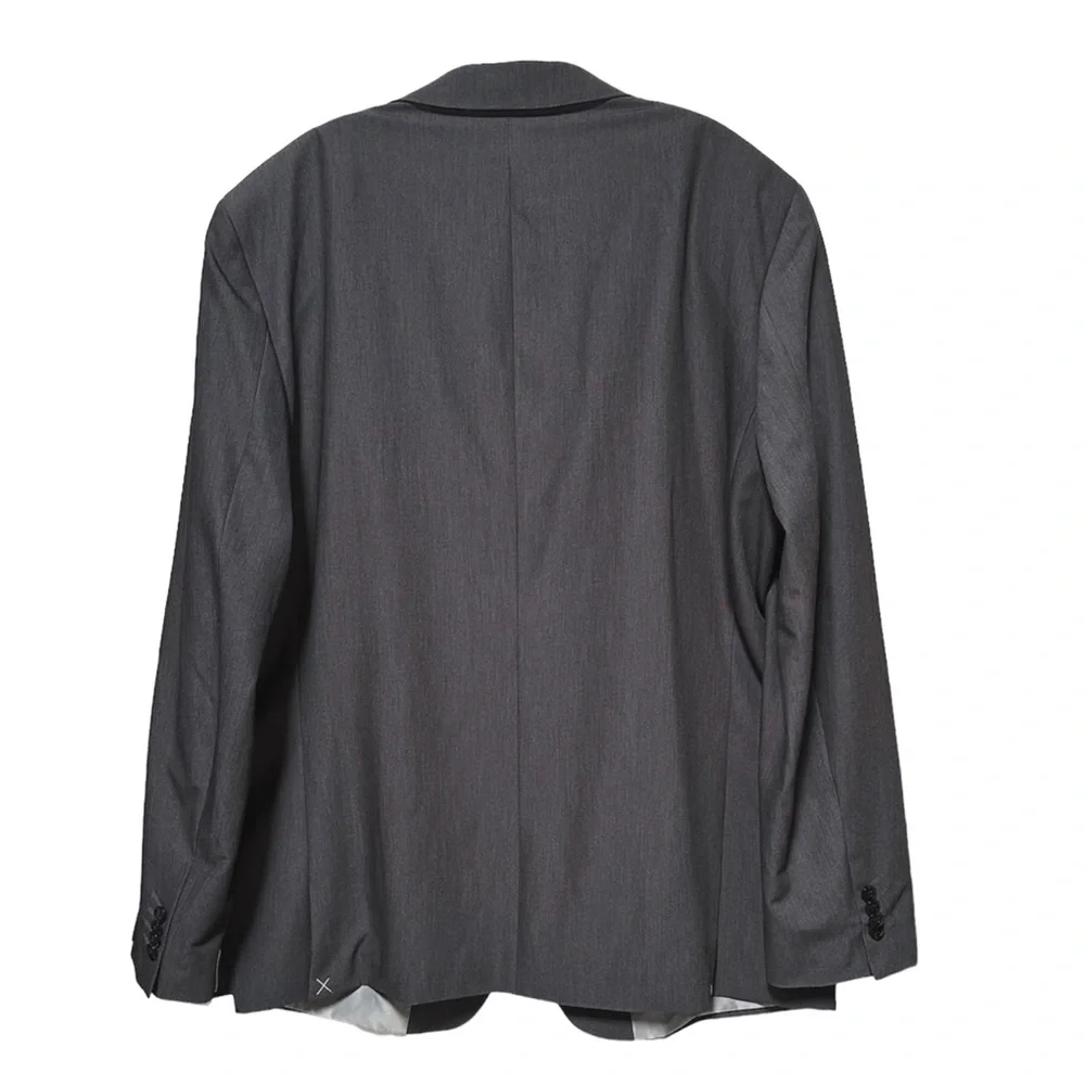 Savile Row Co. Strand Grey Solid Two Button Suit Jacket